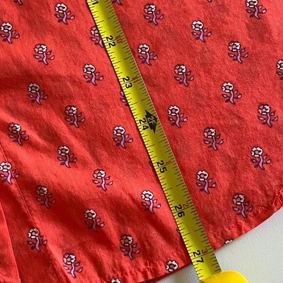 Gap Women's Floral Button Down Summer Shirt/Top. Size Medium. 100% Cotton - Picture 8 of 10